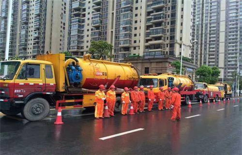 龙湖镇市政管道清淤
